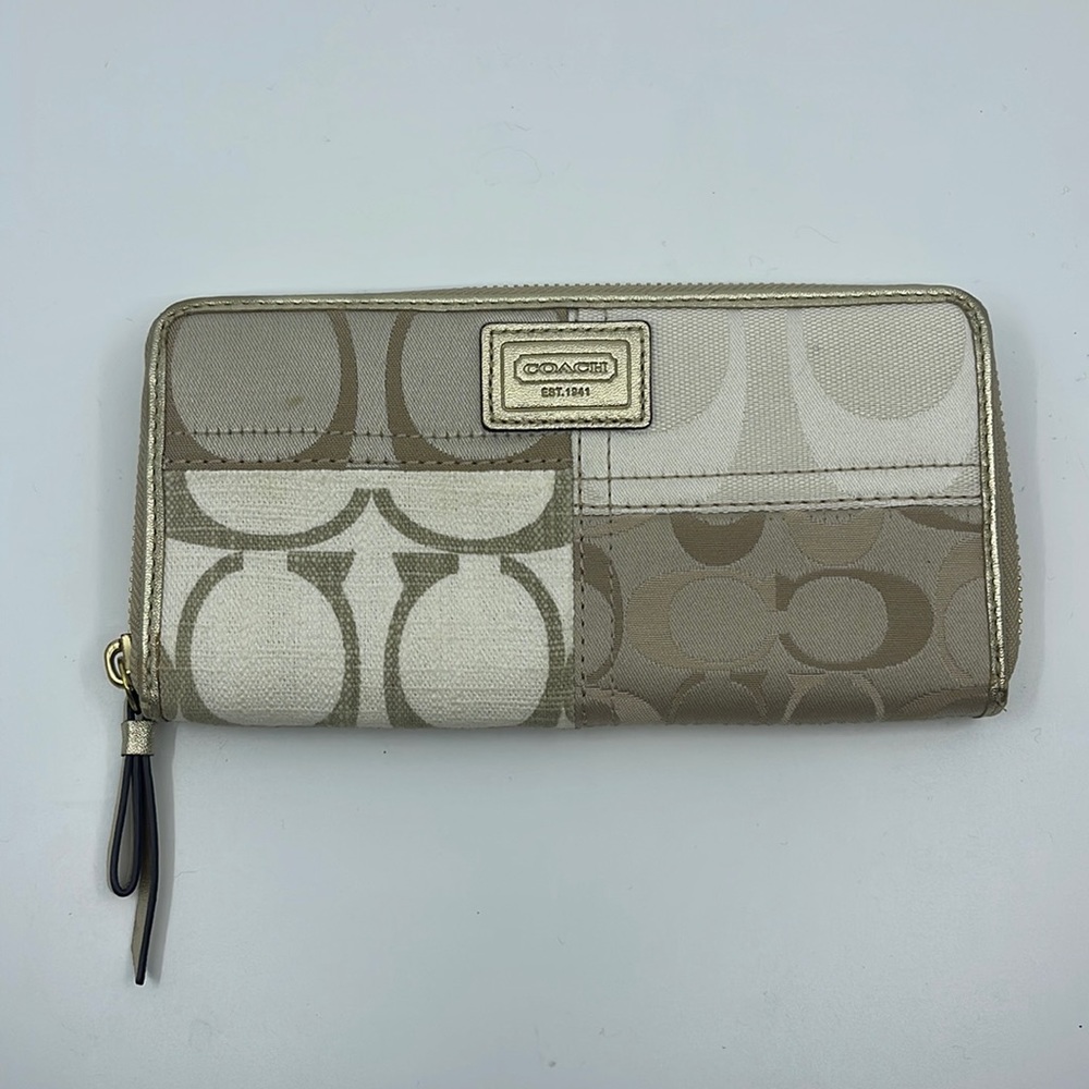 Coach Gold Signature C Wallet Gem
